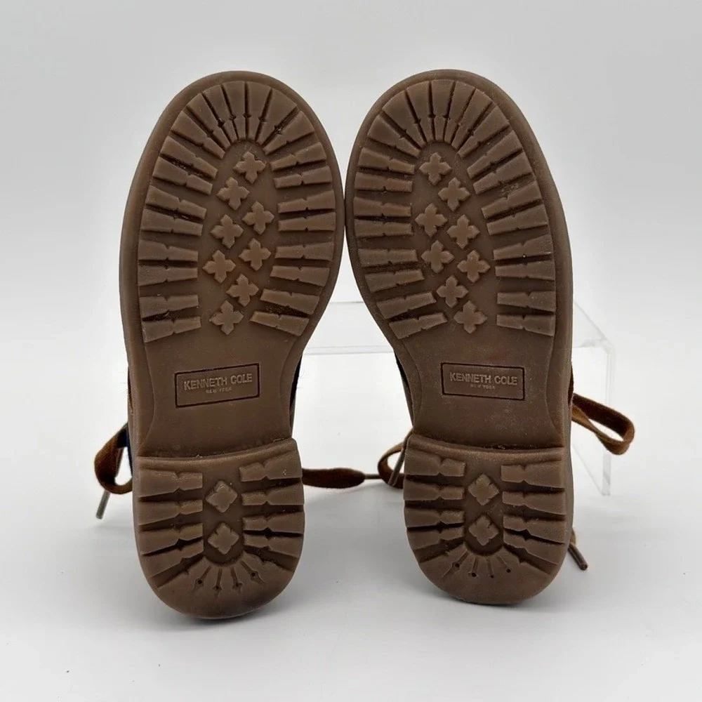 Kenneth Cole Strada Ashton Brown Leather Chukka Boots Boys Youth‎ 12